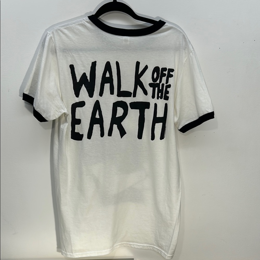 Anvil White and Black Graphic T-Shirt